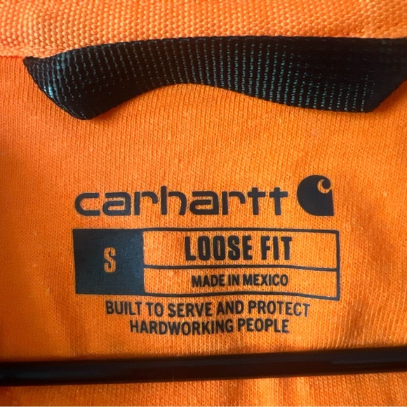 Carhartt Orange Zip-Up Hoodie - Picture 4 of 6